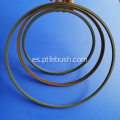 Sello hidráulico PTFE relleno de bronce mecanizado por CNC